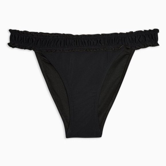NWOT TOPSHOP Ruched Detail Bikini Bottoms - Picture 1 of 5